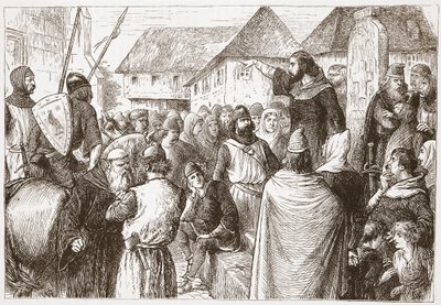 Arnold of Brescia Vaaz, James Aitken Wylie (1808-1890) tarafından yazılan Protestanlığın Tarihinden bir örnek, pub. 1878 by English School
