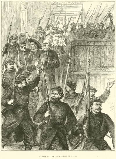 Paris Başpiskoposunun tutuklanması, Mart 1871 by English School