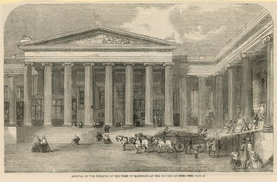 Mausolos'un mezarının kalıntılarının gelişi by English School