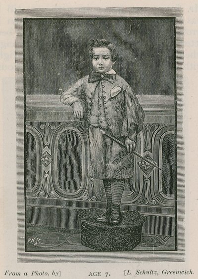 Arthur W Pinero, 7 yaşında by English School
