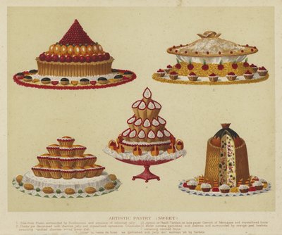 Sanatsal pasta (tatlı) by English School
