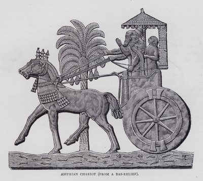 Asur Arabası (gravür) by English School