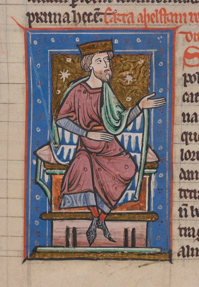 Athelstan, "The Cartulary And Customs Of Abingdon Abbey "den, f.18r by English School