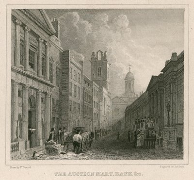 Müzayede Mart, St Bartholomews Lane, Londra ve Banka by English School