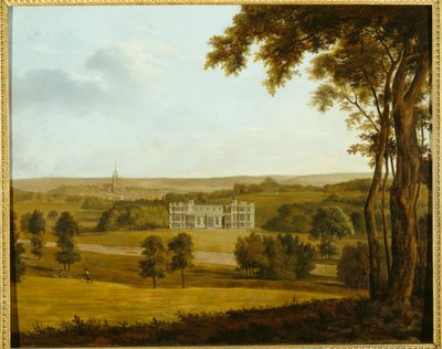 Batıdan Audley End (tuval üzerine yağlı boya) by English School