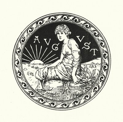 Ağustos (gravür) by English School