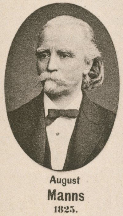 August Manns (gravür) by English School