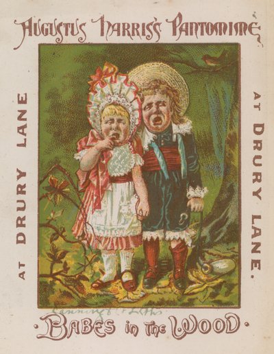 Augustus Harriss Pandomim, Ormandaki Hatunlar, Drury Lane, Londra by English School