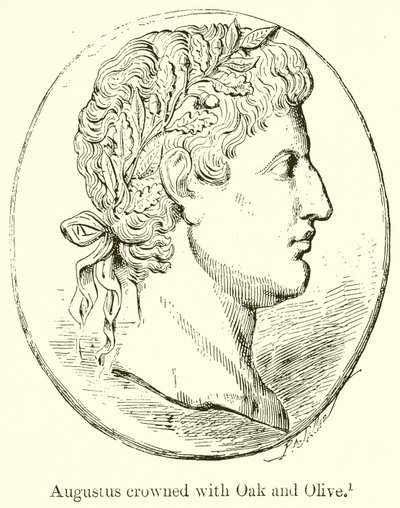 Augustus Meşe ve Zeytin ile taçlandı by English School