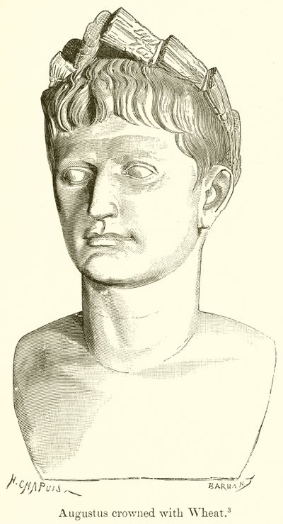Augustus buğdayla taçlandı by English School