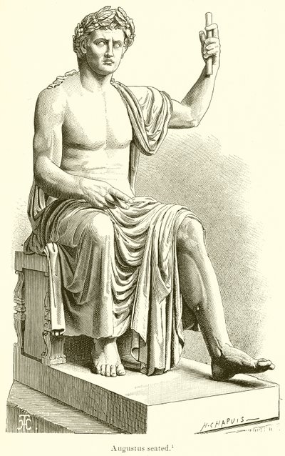 Augustus oturmuş by English School