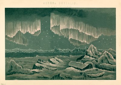 Aurora borealis by English School