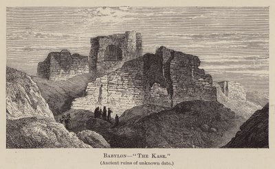 Babil, "Kasr" (gravür) by English School