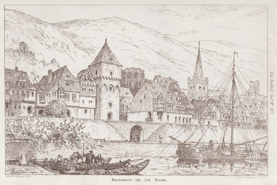 Ren Nehri üzerinde Bacharach by English School