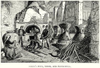 Fırıncı Ocağı, Ekmek ve Un Değirmenleri (gravür) by English School