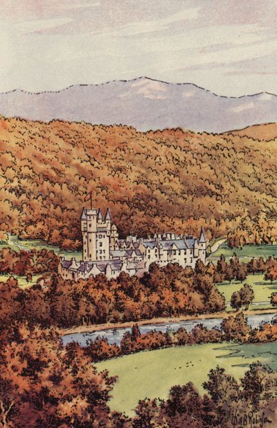 Balmoral Kalesi (renkli taş) by English School