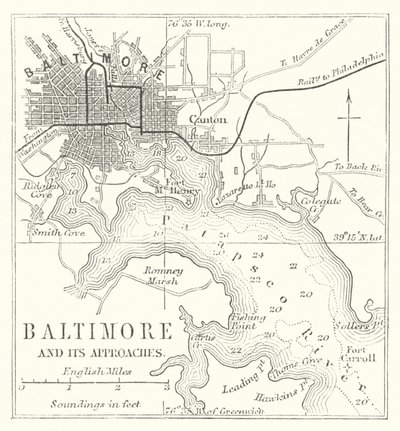 Baltimore ve Yaklaşımları (gravür) by English School