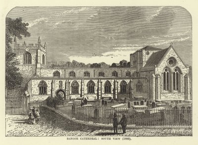 Bangor Katedrali, Güney Görünümü (1886) by English School