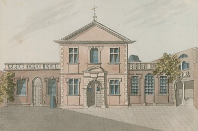 Berber Cerrahlar Salonu, Monkwell Street, Londra (kağıt üzerinde wc) by English School