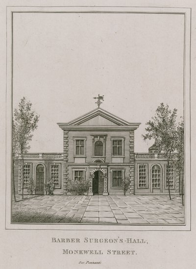 Berber Cerrahlar Salonu, Monkwell Street, Londra by English School