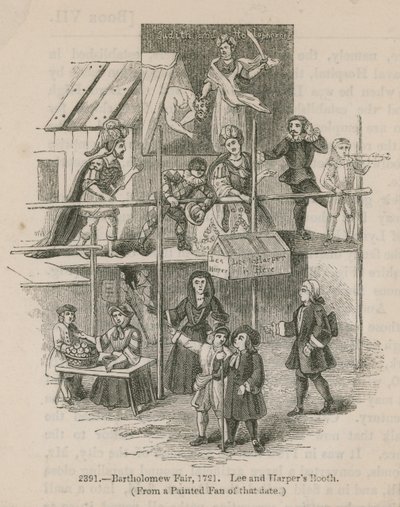 Bartholomew Fuarı, 1721; Lee ve Harpers Booth by English School
