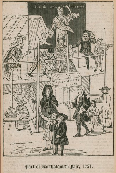Bartholomew Fuarı, 1721; Lee ve Harpers Booth by English School