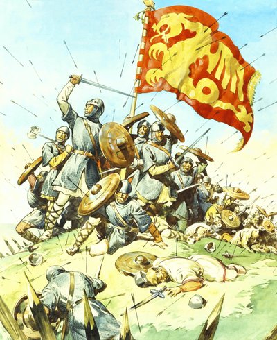 Savaş sahnesi by English School