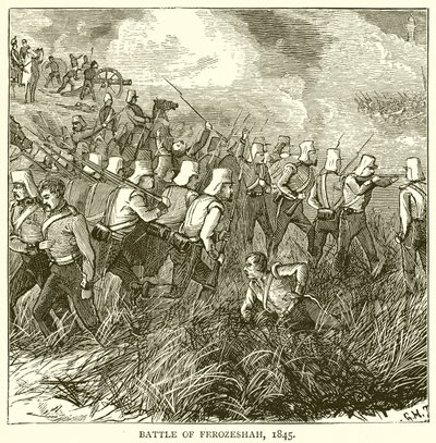 Ferozeşah Savaşı, 1845 by English School