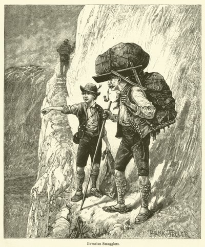 Bavyeralı Kaçakçılar (gravür) by English School