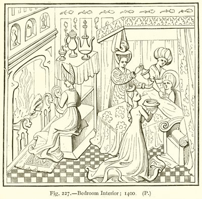 Yatak Odası İç Mekanı; 1400 by English School
