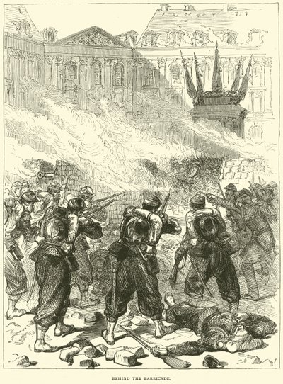 Barikatın arkasında, Nisan 1871 by English School