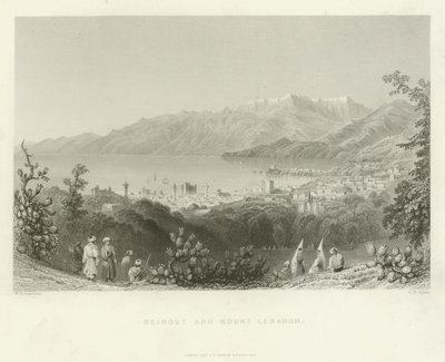 Beyrut ve Lübnan Dağı, 1837 by English School
