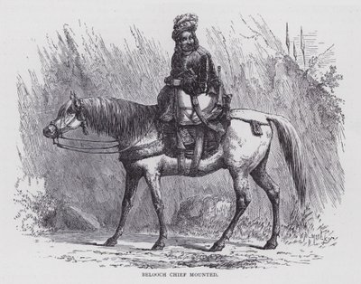 Belooch Baş Üstü (gravür) by English School
