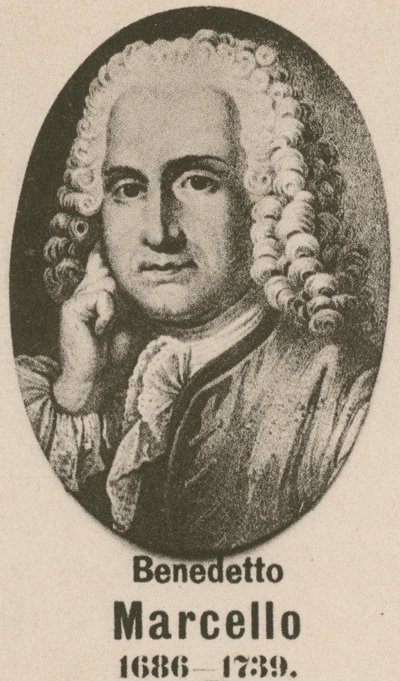Benedetto Marcello (gravür) by English School