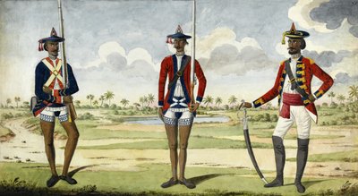 Bengal Ordusu Birlikleri, c.1785 by English School