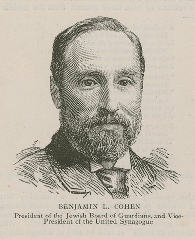 Benjamin L. Cohen, Yahudi Muhafızlar Kurulu Başkanı ve Birleşik Sinagog Başkan Yardımcısı by English School