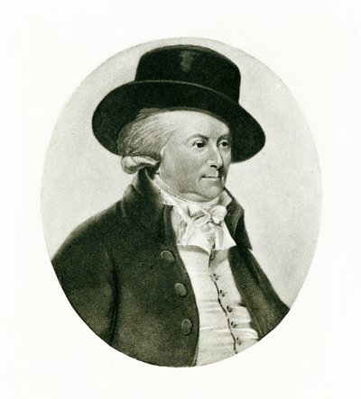Benjamin White (wc & fildişi üzerine guaj) ) by English School