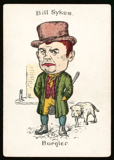 Bill Sykes, Burgler (renkli taş baskı) by English School