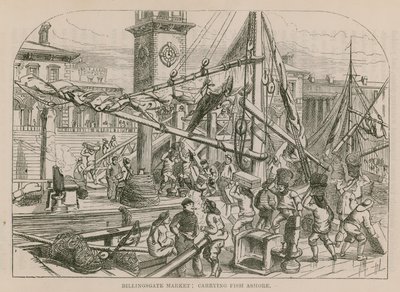Billingsgate Market, Karaya balık taşımak by English School