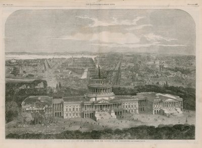 Ön planda Capitol ile Washington Şehri