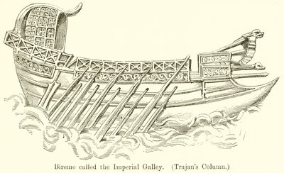 Bireme Kadırga Kadırgasını aradı. (Trajan Sütunu) by English School