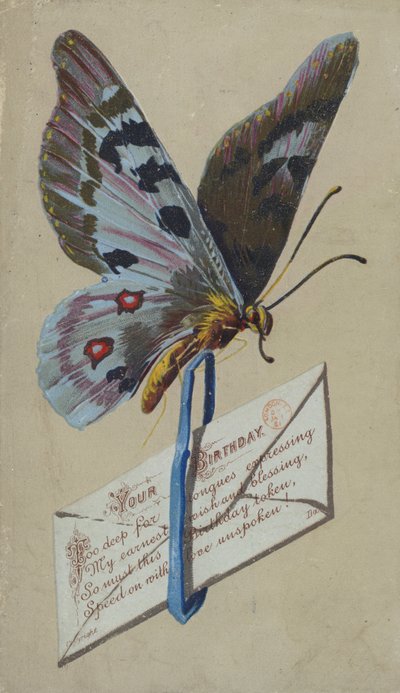 Doğum günü kartı (chromolitho) by English School