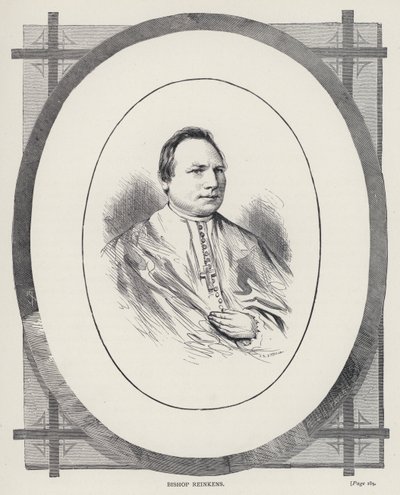 Piskopos Reinkens (gravür) by English School