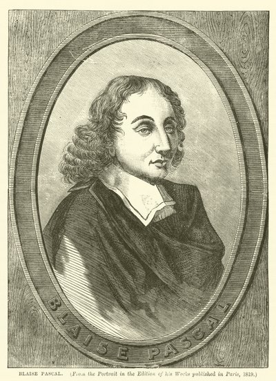 Blaise Pascal (gravür) by English School