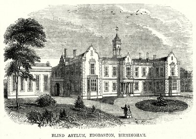 Kör İltica, Edgbaston, Birmingham (gravür) by English School