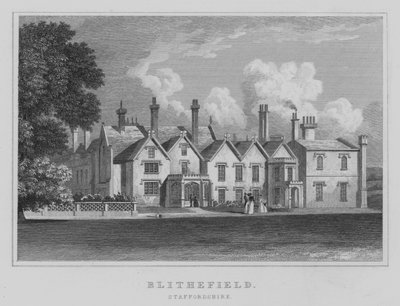 Blithfield, Staffordshire (gravür) by English School