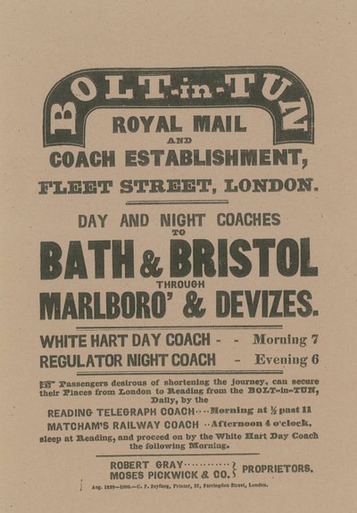 Bolt-in-Tun Royal Mail ve Coach Kurulumu by English School