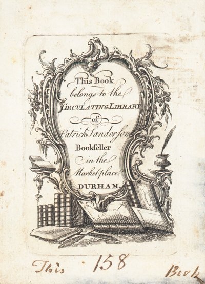 Kitap plakası, Patrick Sanderson by English School