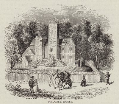 Boscobel Evi (gravür) by English School