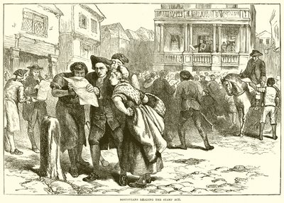 Damga Yasasını okuyan Bostonlılar by English School